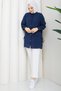 Women's Tie-Detail Waist Tunnel-Cut Shirt - 4