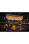 rectangular crown chandelier