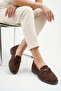 Meart Women's Genuine Leather Casual Shoes - Brown Suede - 7