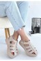 Toten bej belted sandal - 2