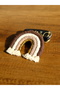 Bohemian Rainbow Keychain in Coffee/Beige Tones, Car Keychain Souvenir - 3