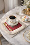 Stylish Fringed Serving Cocktail Napkin with Pine Cones - Natural Winter Rustic Red Cream Coaster Tissue - 8