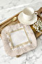 Greek Motif Luxury Fringed Presentation Napkin - Marble Reflections Classic Elegan Coaster Tissue - 7