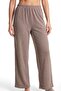 Women's Plus Size Relaxed Fit Pajama Bottoms with Pockets Brown - 2