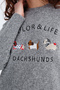 Dog Embroidered Knitwear Sweater K7809 - 3