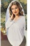 Stretchy Fabric Lace Detailed Long Sleeve Women's Pajama Set Boxed - 2