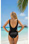 Concept Swimsuit with Gathered Details and Accessories - 3