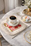 Retro Cherry Motif Fringed Presentation Placemat Tissue - Elegant Pink Tone Bohemian Chic Presentation Napkin - 5