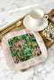 Tropical Tiger Forest Fringed Presentation Napkin-Wild Nature Bohemian Green Beige Coaster Serving Napkin - 2