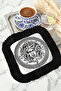 Mythological Medusa Patterned Tassel Presentation Napkin - Greek Bohemian Black and White Coaster Napkin