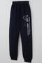 Boy's Tracksuit Set with Pocket Flap Detail and Printed Text, Ages 7-12, Light Gray Melange - 7