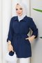 Women's Waist Tunneled Pocketed Shirt