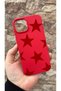 iPhone 13 Compatible Red Star Silicone Shock Absorbing Classic Protected Rubber Case