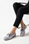Duenas Women's Ballerinas with Genuine Leather Accessories - Silver - 7