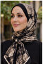 شال قطني ناعم من سلسلة بلاك وايت D3