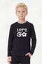 3-Piece Round Neck Printed Detailed Long Sleeve Basic 3-Piece Boys' T-Shirt - 4