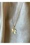 Elegant Gold Clover Necklace |   Minimalist Viral Clover Chain Necklace with Zircon Stone |   Stainless Steel - 5