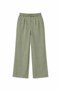 4808 women's wide leg trousers with buckle detail - khaki - 2