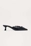 Fashion Nova Koda Thin Heeled, Long Toe Slippers