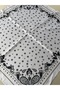 White Patterned Scarf Bandana 50X50 cm Women's Clothing Accessory - 3