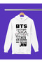 Bts Bangthan Boys Printed 3-Yarn Quality Soft Texture Hooded Children's Sweatshirt