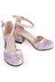 31- Evening Dress Shoes with Heart Accessories - Lilac - 5