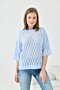 Women's Crew Neck Knit Detail Patterned Oversize Knitwear Sweater 10755 - 5