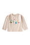 Authentic Printed Seasonal T-Shirt 1-7 Years Old Beige - 2