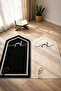 Digital Non-Knitting Soft Non-Slip Double Prayer Mat Prayer Rug Dowry Prayer Mat 2 Pieces 70X120