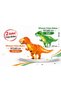 Dinosaur Foil Balloon 107X60 cm Green + Dinosaur Foil Balloon 107X60 cm Orange, **Total 2 Pieces**