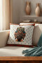 Throw Pillow Cover Special Design Set of 2 Soft Textured Throw Pillow with Owl Pattern Gift Throw Pillow - 5