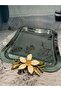 6-Piece Italian Zamak Silver Tray with Daisy Accessories - 3