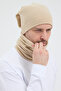 100% Micro Polar Fleece Extra Flexible and Soft Men's Beanie Neck Collar Set - 7