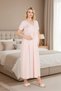 New Season Powder Summer Short Sleeve Special Design Button Detailed Maternity Nightgown - 7