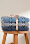 Pera 3-Piece 100% Cotton Towel Set |   Bath Towel |   Bag with Contents, Dowry Gift, Gift Item |   70X140 cm