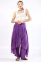 Women's Purple Italian Envelope-Closed Lined Silk Trousers