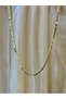 Set of 2 Vintage Look Necklaces |   Embroidered Cowboy Boot Pendant & Sequin Chain Necklace - 3
