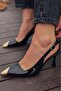 Caligo Stiletto Black Patent Leather - 6