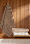 Pera 3-Piece 100% Cotton Towel Set |   Hand, Face - Hair Towel |   Bag with Contents, Dowry Gift, Gift Item |   50X90 cm - 6