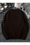 Cute Bear Printed Crew Neck Plain Straight Women's Sweatshirt - 2