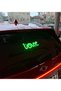 In-Car Neon Led Lighted Decor Love (Green with Suction Cup, 12 Volts) - 2