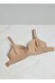Women's White Seamless Gathering Bra - Non-Marking Laser Cut Seamless Bra - 5