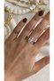 Steel Marquise Cut Solitaire Ring