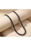 Dark Color Metal Black Stone Women's Bracelet (14 cm + Extension) - 3