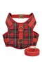 Plaid Dog Harness Set Includes Anti-Escape/Breathable Fabric/Walking Strap - 2