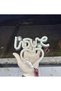 In-Car Neon Led Lighted Decor Love Heart (White with 12 Volt Suction Cup) - 4