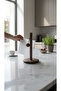 Acacia Paper Towel Holder 30 cm & Large Roll Compatible with Ball Cover, Thick Durable Kitchen Paper Towel Stand - 2