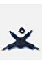 Jean Dog Chest Harness Set Anti-Pull/Breathable Fabric/Walking Strap Included - 4