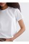 White Crew Neck Women's T-Shirt - 5