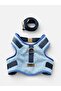 Jean Dog Chest Harness Set Anti-Pull/Breathable Fabric/Walking Strap Included - 2